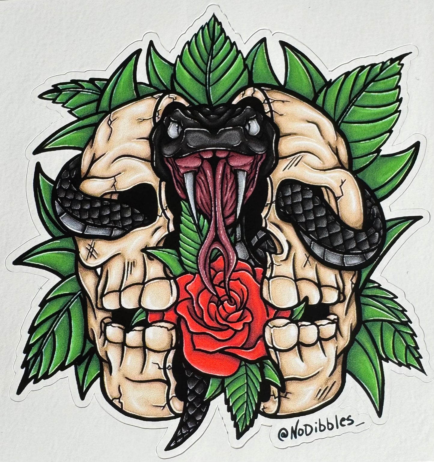 Cobra Skull - Art Stickers