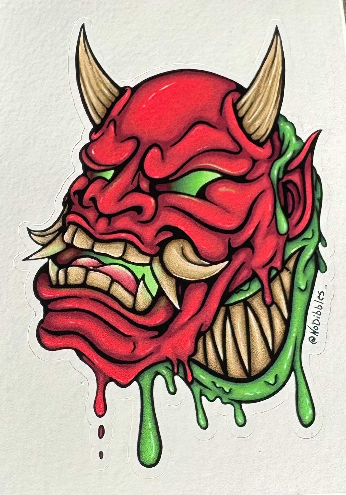 Slime Oni - Art Stickers