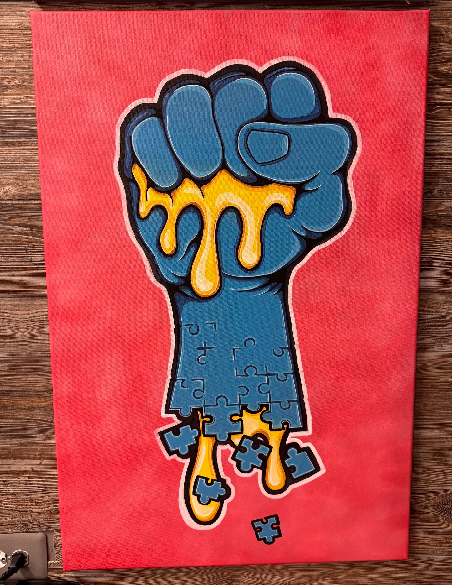 Puzzle Hand Original Canvas (24"x36")