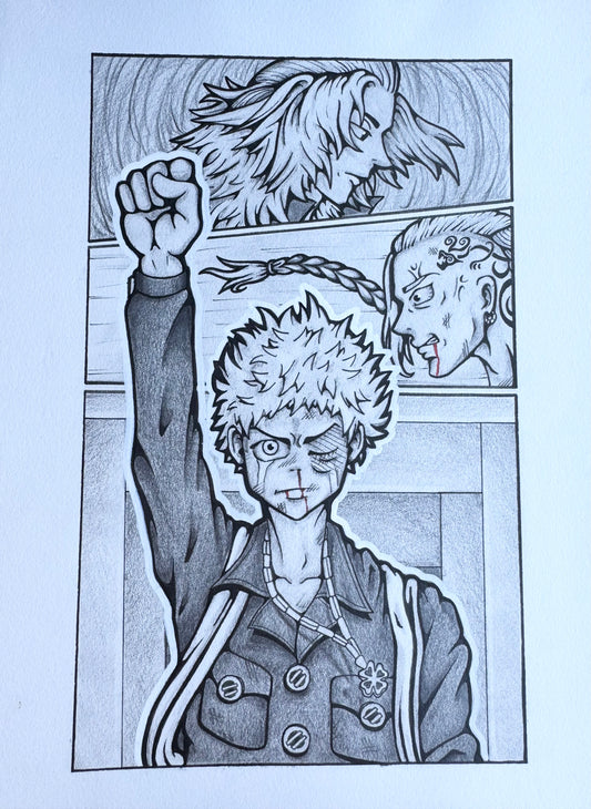 Tokyo Revengers Original Artwork – 9"x12"