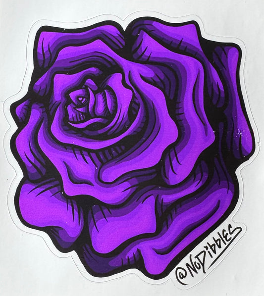 Purple Rose - Art Stickers