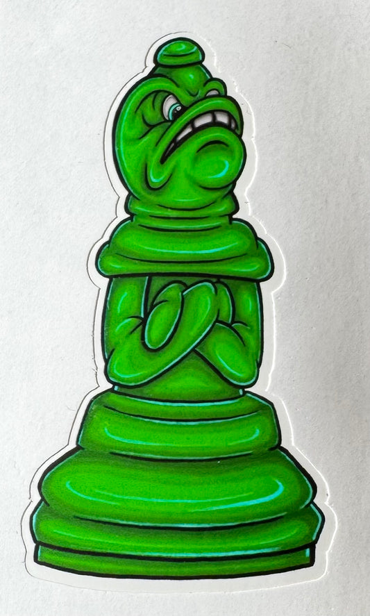 Green Bishop - Art Stickers