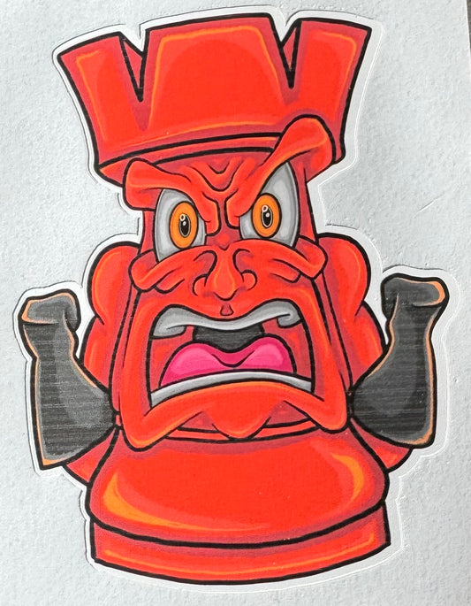 Red Rook - Art Stickers