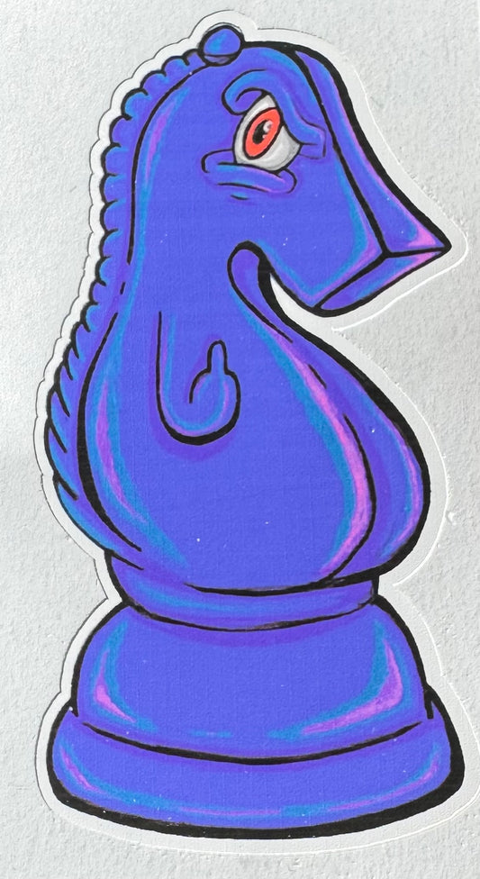 Purple Knight - Art Stickers