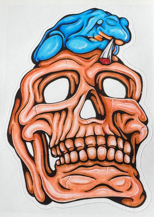 Frog Skull- Art Stickers