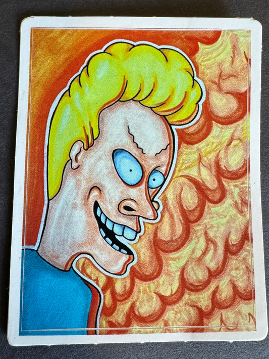 Beavis FIRE - Art Stickers