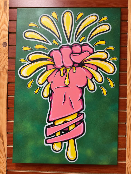 Splat Hand Original Canvas (24"x36")