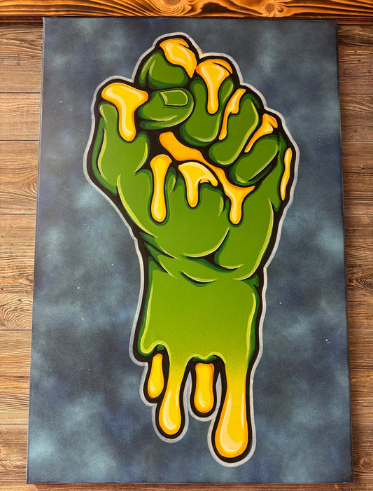 Goo Hand Original Canvas (24"x36")