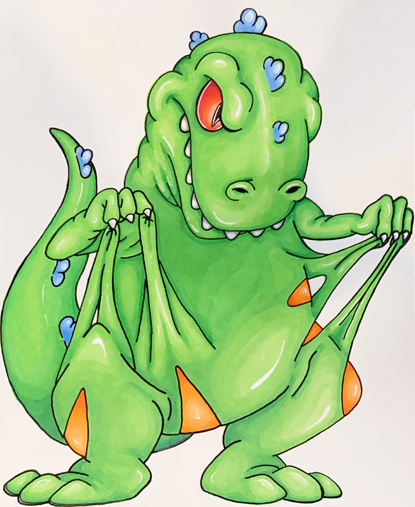 Reptar Art Print – Premium Hand-Cut Edition (9"x12")