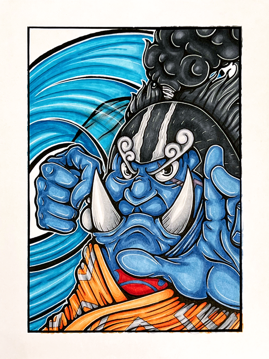 Jinbe Art Print – Premium Hand-Cut Edition (9"x12")
